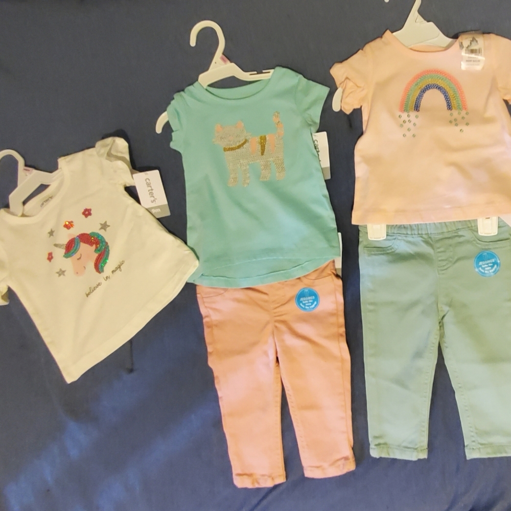 NWT Carters Girls size 9 months clothing